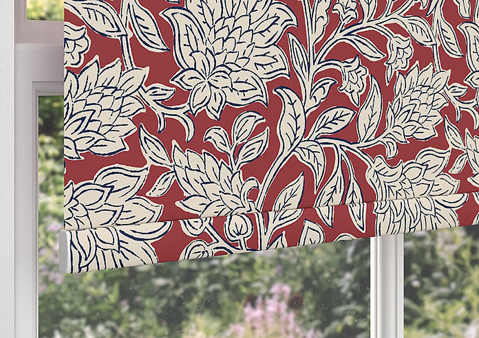 Land & Shore Rowallane (Blackout), Red - Roller Blind - Image 4